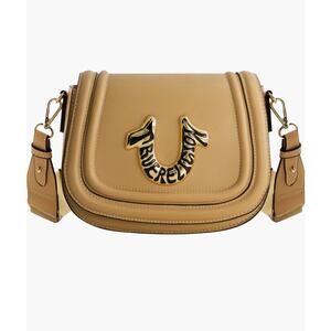 True Religion Tan Horseshoe Logo Crossbody Bag McBling NWT